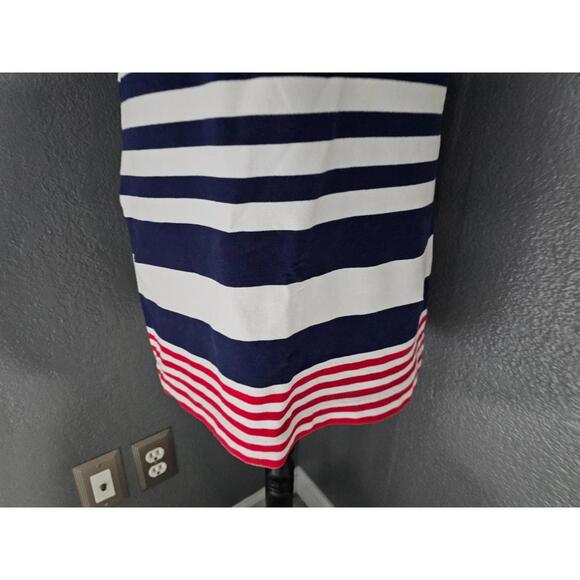 Women's Vineyard Vines Striped Dress Short Sleeve Red White Blue Size X Small - Picture 6 of 13